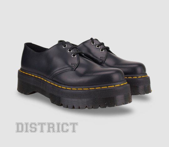 Dr. Martens Туфлі Dr. Martens 1461 Quad Platform Polished Smooth 25567001 Black - Заображення 2