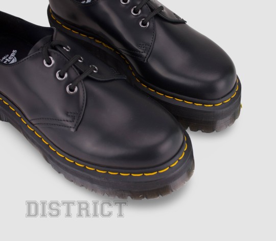 Dr. Martens Туфлі Dr. Martens 1461 Quad Platform Polished Smooth 25567001 Black - Заображення 3