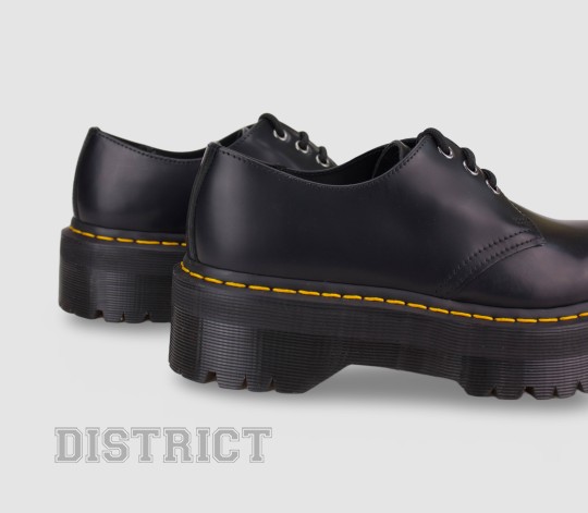 Dr. Martens Туфлі Dr. Martens 1461 Quad Platform Polished Smooth 25567001 Black - Заображення 4