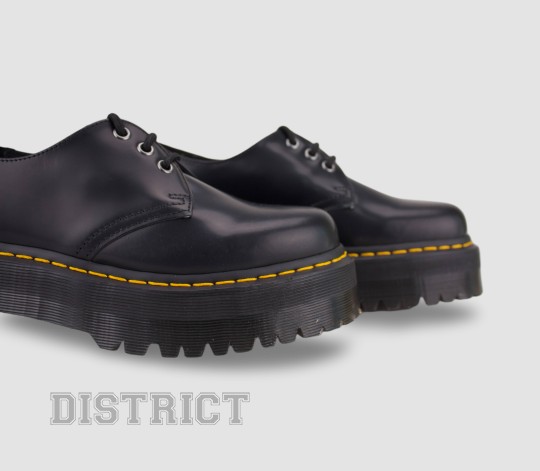 Dr. Martens Туфлі Dr. Martens 1461 Quad Platform Polished Smooth 25567001 Black - Заображення 5