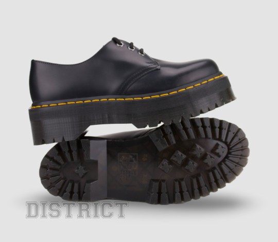 Dr. Martens Туфлі Dr. Martens 1461 Quad Platform Polished Smooth 25567001 Black - Заображення 6