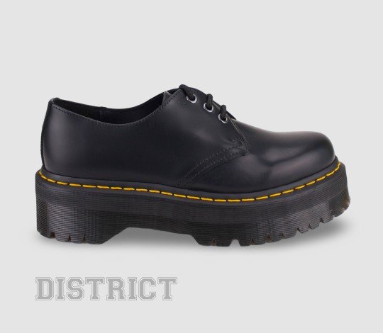 Dr. Martens Туфлі Dr. Martens 1461 Quad Platform Polished Smooth 25567001 Black - Заображення 1