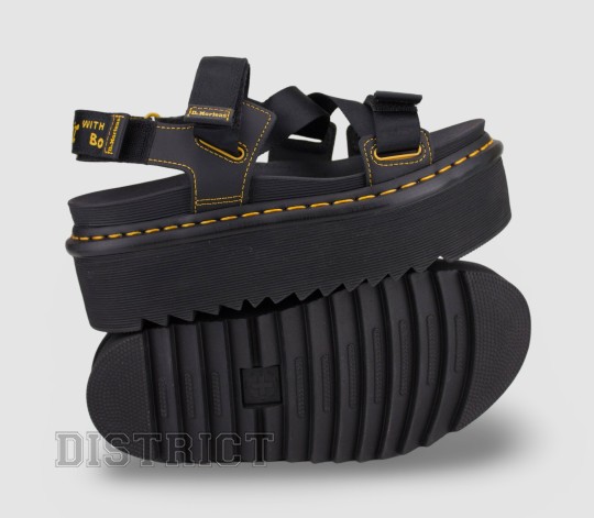 Dr. Martens Босоніжки Dr. Martens Kimber Logo Webbing Strap 27351001 Black - Заображення 7