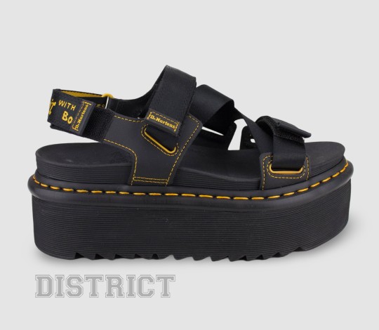 Dr. Martens Босоніжки Dr. Martens Kimber Logo Webbing Strap 27351001 Black - Заображення 1