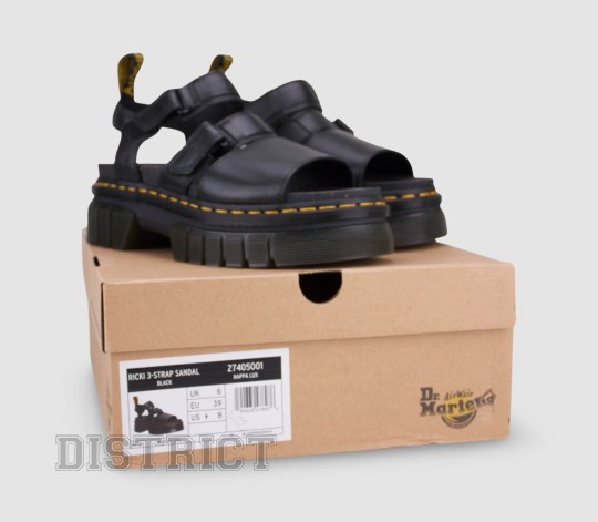 Dr. Martens Босоніжки Dr. Martens Ricki Nappa Lux 3-Strap Platform 27405001 Black - Заображення 9