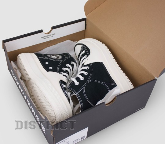 Converse CONVERSE Ctas Construct A05094C Кеди 36(4)(р) Black/White Матерiал - Заображення 9