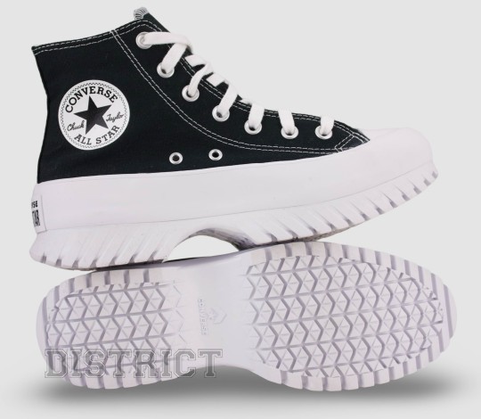 Converse CONVERSE Ctas Lugged A00870C Кеди 36(3,5)(р) Black/White Матерiал - Заображення 8