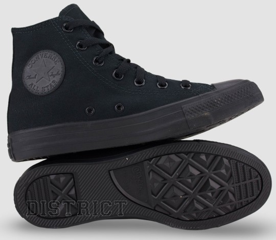 Converse Кеды Converse Chuck Taylor All Star Hi Monochrome M3310C Black - Картинка 6