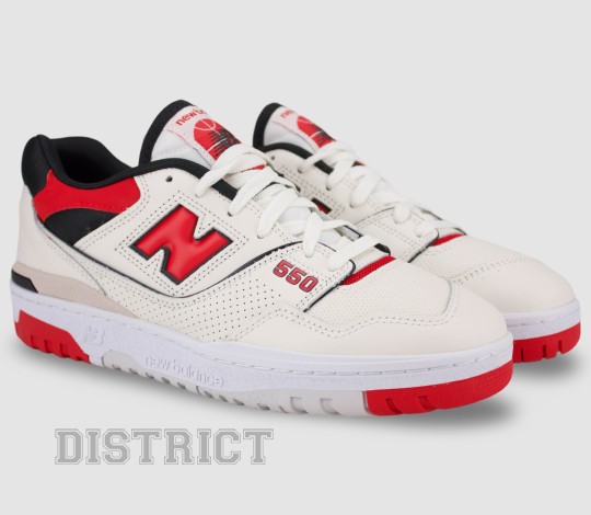 New Balance NEW BALANCE BB550VTB Кросiвки 37,5(5)(р) White/Red - Заображення 1