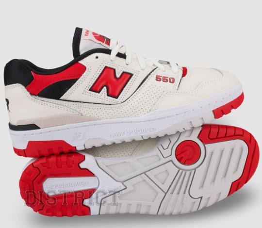 New Balance NEW BALANCE BB550VTB Кросiвки 37,5(5)(р) White/Red - Заображення 7