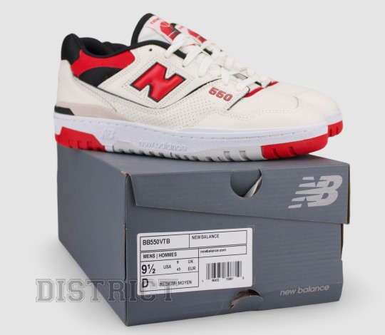 New Balance NEW BALANCE BB550VTB Кросiвки 37,5(5)(р) White/Red - Заображення 8